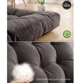 thumbnail image 2 of Meditation Floor Pillow,Square Large Pillows Seating for Adults,Tufted Corduroy Thick Floor Cushion for Living Room Tatami Dark-grey, 2 of 2