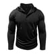 thumbnail image 4 of pstuiky camisetas de manga larga para hombre, Suéter informal de color liso para hombre, cárdigan con botones, mangas largas y capucha salir tops xxxl, 4 of 7