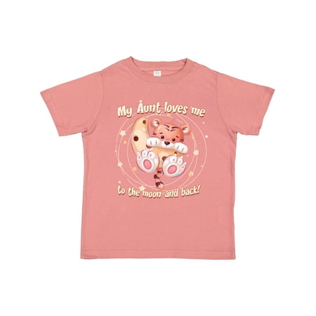 

Inktastic My Aunt Loves Me Tiger Gift Toddler Boy or Toddler Girl T-Shirt