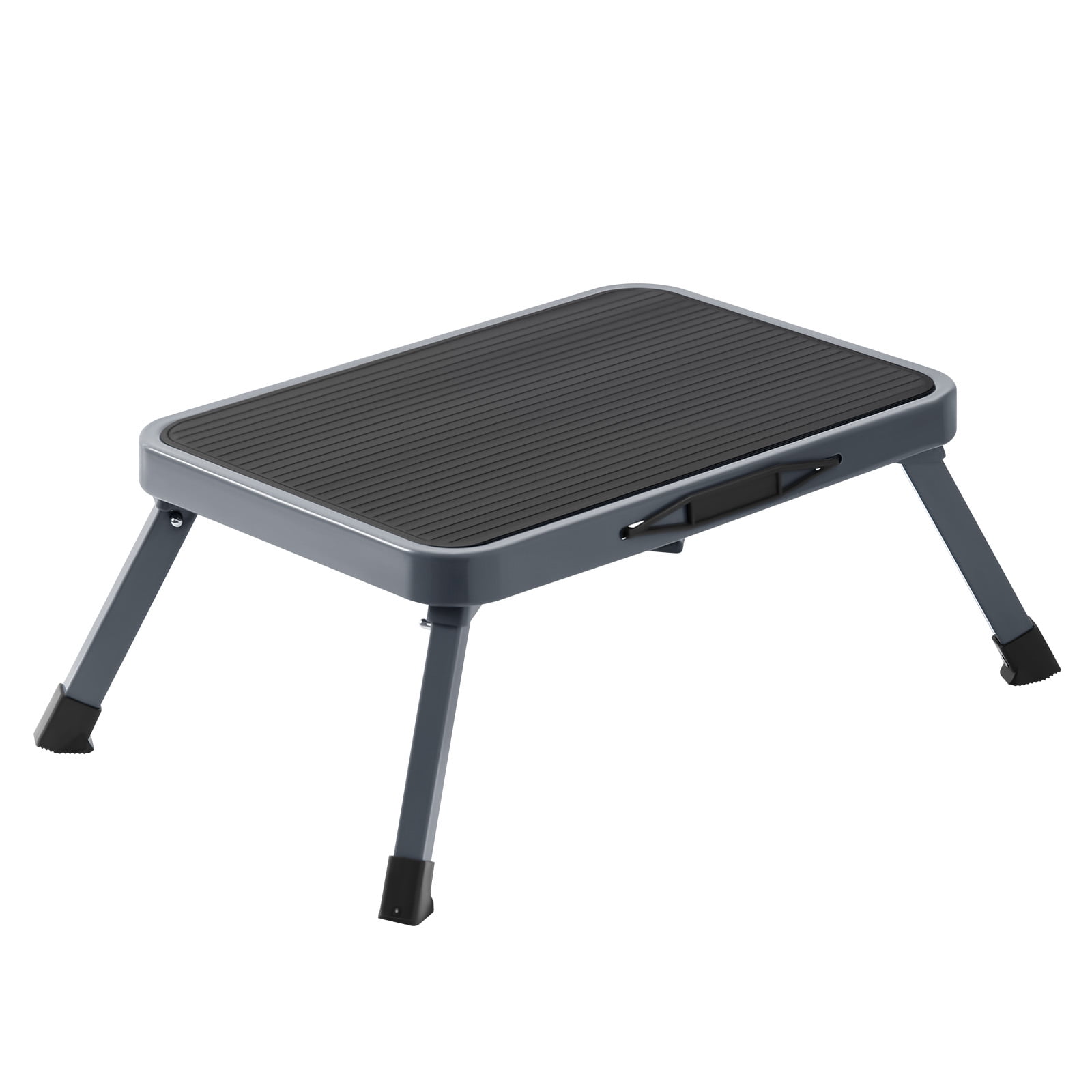 Ollieroo Portable Step Stool Lightweight Folding Steel Step Ladder with Non Skid Rubber Platform One Step 330- Pound Capacity