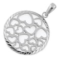 thumbnail image 1 of Round Vintage Designer 925 Sterling Silver Pendant Jewelry, 1 of 2