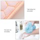 thumbnail image 4 of Juego de 3 esponjas exfoliantes para baño, elimina impurezas y suaviza la piel, incluye toalla larga para espalda, color amarillo, material de silicona resistente y seguro., 4 of 6