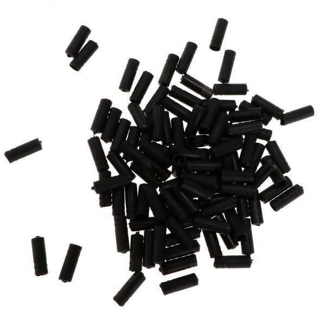 3x100 Uds Palanca De Cambios De Freno De Bicicleta Sunnimix Tapa de extremo de cable de freno de bicicleta Negro 4MM