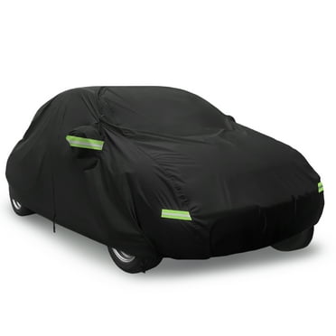 Unique Bargains Waterproof Car Cover Full Protection with Zipper Black for Volkswagen Beetle 1998-2019