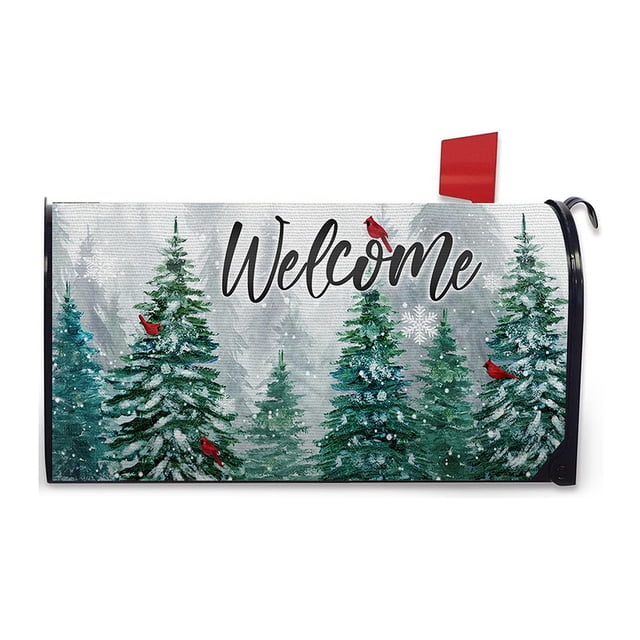Wweixi Standard Size Double Recliner Couch Cover Easy To Vivid Print Cloth Christmas Deer Pattern Mailbox Sleeve YTYH2309053 1Set