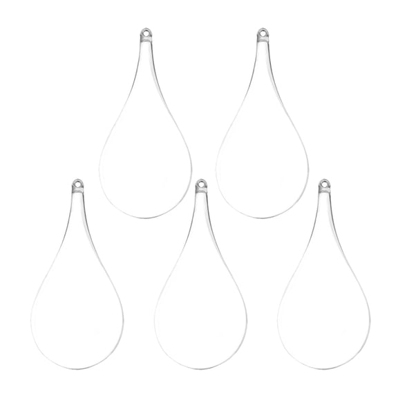 YUYUETIME Water Drop Ps Fillable Balls Transparent for DIY Crafts 5Pcs