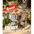 thumbnail image 2 of Juego de platos para buffet Hafing ZILODE, 6 litros, paquete de 4 unidades, acero inoxidable, 2 of 8