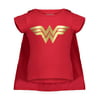 DC Comics Justice League Wonder Woman Big Girls T-Shirt Skirt Headband Set Red 10-12
