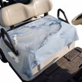thumbnail image 2 of Marble Blue Golf Cart Seat Covers, Modern Abstract Ink Painting Luxury Golf Cart Seat Towel Cover for 2/4 Seater Bench Seats, Breathable Washable Dust & Sun Protection Seats Blanket 51''x31'', 2 of 9