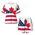 Xecao USA Canada Flag print Swimsuit for women, Summerready, sporty