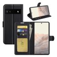 thumbnail image 1 of [PST] Google Pixel 6A 5G 2022 Wallet Case, Leather Magnetic Card Slot Wallet Folio Flip Case Cover, 1 of 5