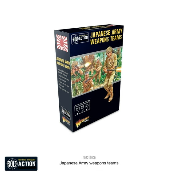Warlord Games  Bolt Action Japanese Army Weapons Teams Miniatures