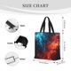 thumbnail image 3 of Balery Red And Blue Fire Bolsa de Mano para Mujeres con Cremallera, Bolsa de Gimnasio con Compartimentos, Bolsa para Laptop, Bolsa para Trabajo, 3 of 7