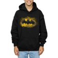 thumbnail image 3 of DC Comics Boys Batman Spray Logo Hoodie, 3 of 5