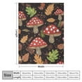 thumbnail image 4 of BCIIG Mushroom Blanket Gifts Leaf Weed Flannel Throw Blankets for Home Decor Couch Bed Sofa Soft Fuzzy Lightweight for All Season  40x50in, 4 of 6