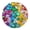Color B, variant on HomeLife Mosaic Patches 225pcs 0.39" DIY Small Particle Glitter Fake Crystal Colorful Mosaic Tiles Glass Mosaic Tiles