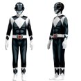 thumbnail image 2 of Halloween Superhero Rangers Costume Full Body Zentai Spandex Jumpsuit Morphin Cosplay Bodysuit Retro Anime Theme Dress Up Set for Halloween Party,Size 130, 2 of 7