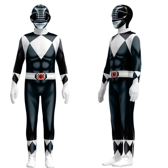 Cosplay Jumpsuit Bodysuit Full Body Spandex Style Soft Brushed Fabric Hidden Zipper for Halloween Party Comic Con Stage Performance for Boys and Girls Black 150