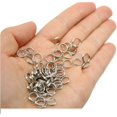 thumbnail image 2 of HAHDAXIA 200 Pieces 8mm Metal Split Rings Nickel Plated Small Key Chain Ring Part for Ornament Crafts and Jewelry Making，Silver, 2 of 4