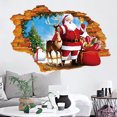 thumbnail image 1 of 1 Juego de calcomanías de pared navideñas en 3D, calcomanías de pared de Papá Noel, calcomanías de alces adorables, adhesivos para ventanas de Navidad, Mural artístico de fiesta de Navidad de inviern JAMW Sencillez, 1 of 5