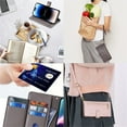 thumbnail image 5 of SaniMore for iPhone 13 Pro Case, with Kickstand [Shoulder & Wrist Strap] Flip Zipper Wallet Cash & Card Slots PU Leather TPU Interior Full Body Protection for iPhone 13 Pro, Gray, 5 of 8