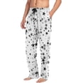 thumbnail image 5 of Stars Pattern Monochromatic Star Mens Pajama Pants Sleepwear Lounge Men's Pajama Bottoms Gift for Family, 5 of 7
