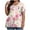 Multicolor8, variant on Puyaiuu New Tops for Women Trendy Leisure V-Neck Short Sleeve Blouses & Shirts Print Lightweight T-Shirts Womens Plus Womens T-Shirts Plus Size