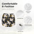 thumbnail image 4 of Bixox Women's Lilies Flowers pattern 2 in 1 Running Shorts - Lightweight Athletic Workout Gym Yoga Shorts Liner with Pockets - XX-Large, 4 of 7
