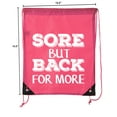 thumbnail image 2 of Power Lifting Backpacks, Extreme Fitness Drawstring Bags Weightlifting Gym Bags - Sore, 2 of 2