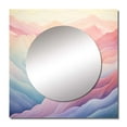 thumbnail image 2 of Designart "Views of the Majestic Mountains II" Mountains Square Mirror Wall Decor Traditional - Large Multicolor Square Bathroom Mirror - Square Printed Wall Mirror Art, 2 of 5