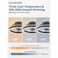 thumbnail image 2 of Ventilador de Techo ZMISHIBO 33 cm LED Regulable 120V con Control Remoto, 2 of 8