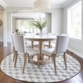 thumbnail image 4 of Dalyn Rugs Machine Washable Indoor/Outdoor Chantille Gray 8' x 8' Round Rug, 4 of 7