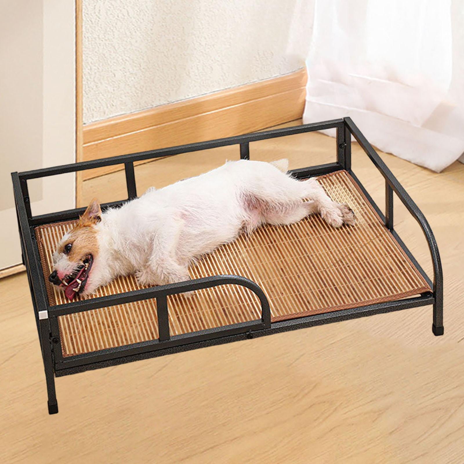 YWMJZEU Dog Bed with Rails Elevated Bed Outdoor Indoor Sleeping Cot Medium Dogs Washable