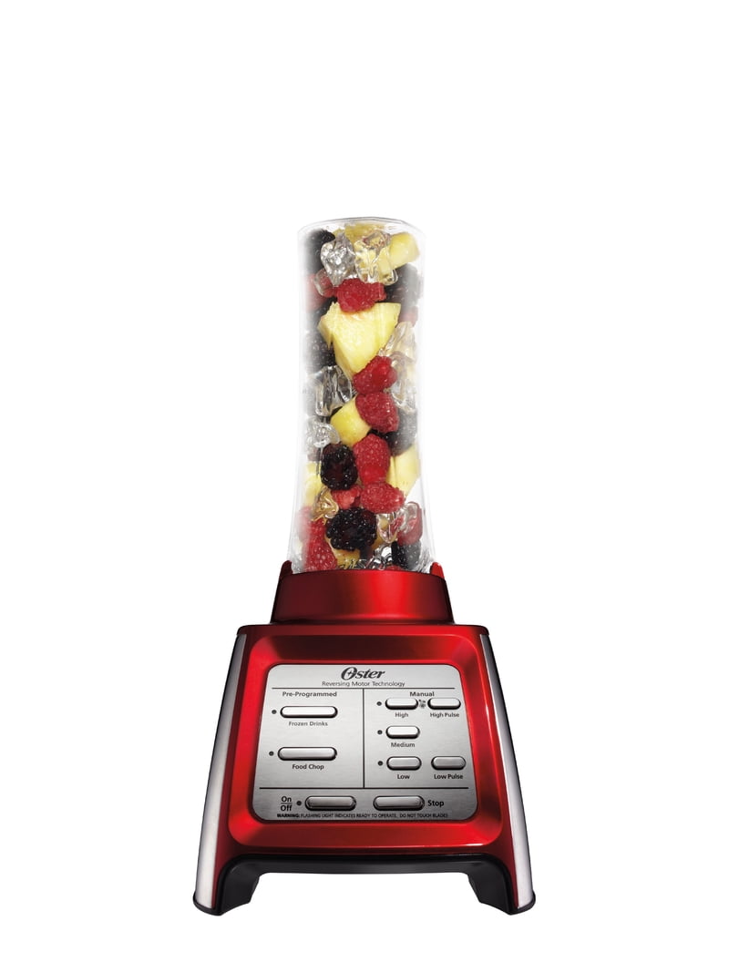 Oster Designed for Life 7 Speed Blender with Smoothie Cup in Red
