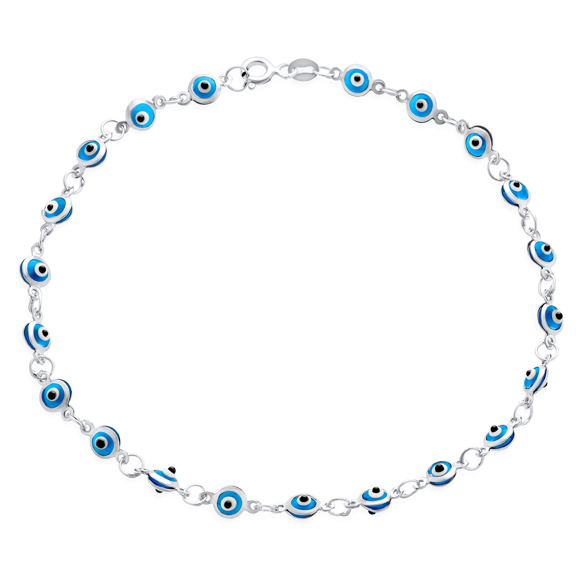 Bracelet Cheville En Argent Sterling Plaqué Or Rose - Fermoir Ressort - Zircone Cubique - 10mm De Large - Neuf Sans Emballage
