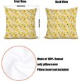 thumbnail image 2 of 4 PCs Pillow Covers Watercolor Floral Pillow Covers 18x18, Yellow Flowers Pillow Cases Throw Pillow Covers, Pillow Protectors for Farmhouse Bed Sofa Couch Decor, Decorative Pillow Covers Pillowcase, 2 of 6