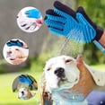 thumbnail image 3 of Herramienta de baño para mascotas, guante de masaje para baño de perros, removedor de pelo para mascotas para baño de perros con 3 adaptadores, bañera de ducha compatible, jardín al aire libre Ormromra WMZL-1421, 3 of 9