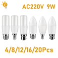 thumbnail image 2 of Bombilla Led para el hogar, lámpara de decoración de oficina, iluminación para habitación, 4/8/12/16/20 piezas, T37, C37, 9W, E27, E14, B22, AC220V, 2 of 4