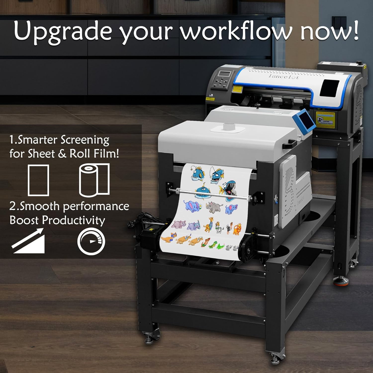 Lancelot DTF Printer M1630 Pro A3 13" with Auto Powder Shaker for DIY Clothing