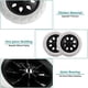 thumbnail image 4 of Ruedas para carrito de compras con capacidad de carga, ruedas resistentes y duraderas con funcionamiento suave, 2 piezas negras, que ofrecen un amplio uso, desde carritos de supermercado hasta, 4 of 5