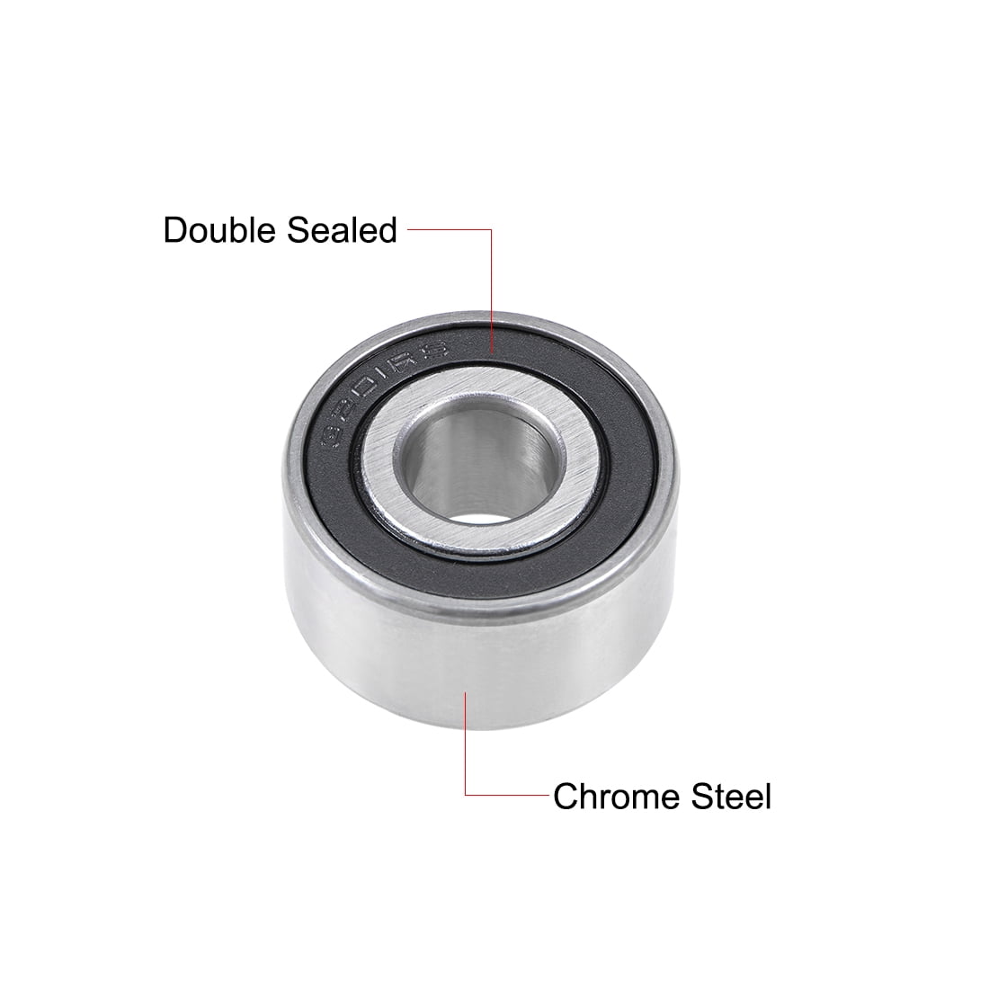 Unique Bargains High Performance Sealed Angular Contact Bearings 0.47" x 1.26" x 0.63"