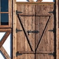 thumbnail image 5 of NOGIS 6 Pack 2 Inch T Strap Hinges, Shed Door Hinges, T-Strap Gate Hinges, Heavy Duty Black Outdoor Tee Hinge for Wooden Fences, Barn Door Gates Hinges for Shed Door Hardware Hinges, 5 of 7