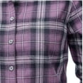 thumbnail image 4 of Ridgecut FLW23-90732 Women's Long Sleeve Flex Flannel Shirt, Purple Plaid, XL, 4 of 6