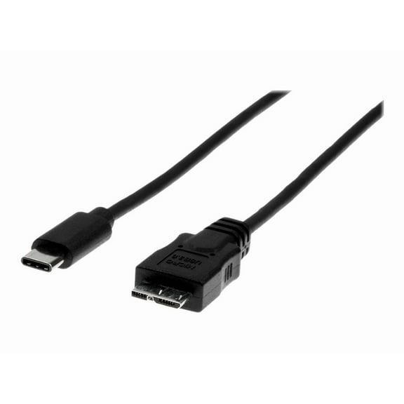 Rocstor Y10C146-B1 PREMIUM USB-C TO MICRO-B CABLE 3FT (1M) - M/M - USB 3.0 - FOR EXTERNAL HARD DRIV