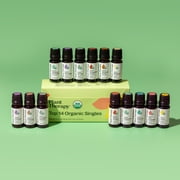 Plant Therapy Top 14 Organic Singles Set 100% Pure, Undiluted, Natural Aromatherapy 10 mL (1/3 oz) each