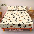 thumbnail image 4 of Pzuqiu Halloween Witch Pumpkin Bedding Set with 2 Pillowcase, 3 Pieces,3 Piece Bedding Fitted Sheet,Fade Resistant, King Size, Perfect for Halloween Owners, Kids' Rooms Easy Care, 4 of 7