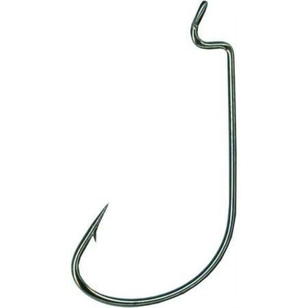 UPC: 0023534315518 | Mustad 5pk Mega-Bite Worm Hook Black Nickel