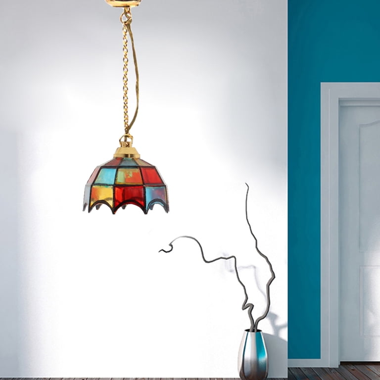 Mini Dollhouse Ceiling LED Light — 1:12 Scale Model Lamp For Dollhouse Rooms, DIY Scene Decor