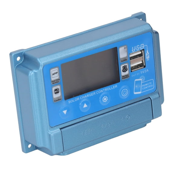 MPPT Solar Controller With , Compatible With 12V 24V 36V 48V 60V Systems , Dual USB, LCD Screen, Multiple