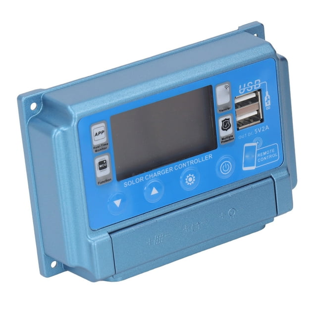 Contrôleur Solaire MPPT, Compatible avec Systèmes 12V 24V 36V 48V 60V, Double USB, Écran LCD, Multiple
